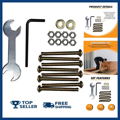 Bed frame hardware set heavy - -,